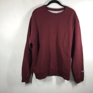Champion red crewneck sweatshirt size large